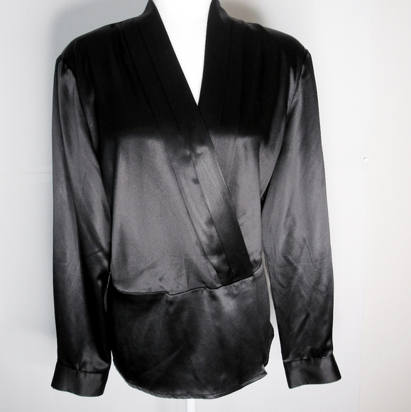 Nolan Miller Tops - Vintage Nolan Miller Black  Cocktail Blouse SZ 16